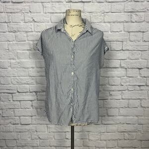 Old Navy Stripe Button Up Women's Blouse